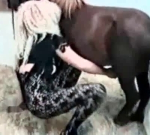 Blonde and pony in the awesome homemade bestiality